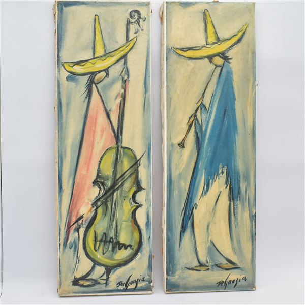 2 DeGrazia Prints on Canvas