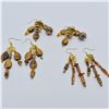 Image 1 : 3 Pairs of Quail Ridge Tiger's Eye Earrings