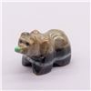 Image 1 : Zuni Serpentine and Turquoise Bear Fetish