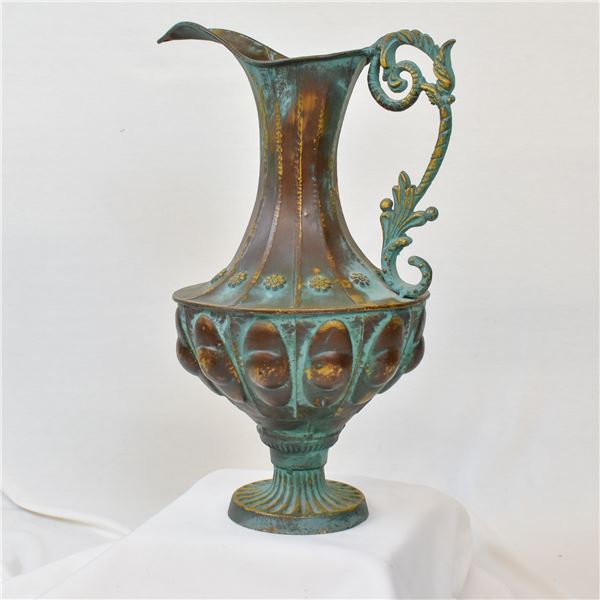 Large Metal Art Ewer