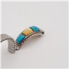 Image 3 : Navajo Sterling Shell & Turquoise Watch Band