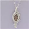 Image 1 : Sterling Wrapped Rutile Quartz Pendant Necklace