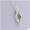 Image 2 : Sterling Wrapped Rutile Quartz Pendant Necklace