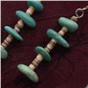 Image 2 : Navajo Turquoise and Shell Heishi Earrings