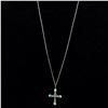 Image 2 : Zuni Sterling Inlay Cross Pendant Necklace