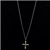 Image 2 : Zuni Sterling Inlay Cross Pendant Necklace