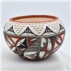 Image 2 : Acoma Textured Geometric Pottery Bowl, Victorino