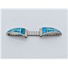 Image 1 : Navajo Sterling Inlay Turquoise Watch Band