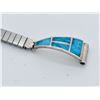 Image 4 : Navajo Sterling Inlay Turquoise Watch Band