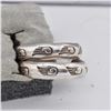 Image 4 : Navajo Sterling Hoop Earrings