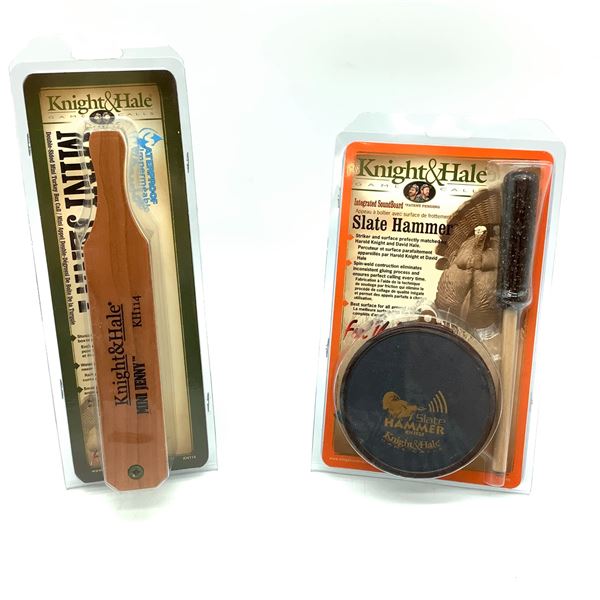 Knight & Hale Slate Hammer Turkey Call & Mini Jenny Tukey Box Call, New