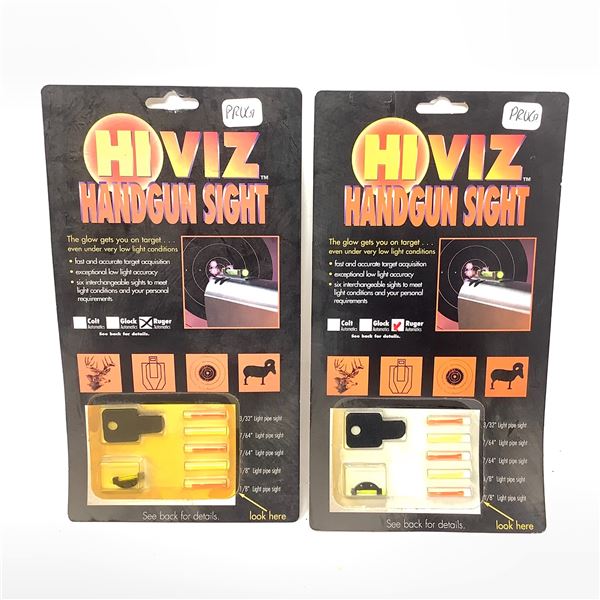 HiViz Handgun Sight for Ruger Automatics X 2, New