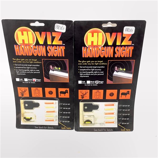 HiViz Handgun Sight for Ruger Automatics X 2, New