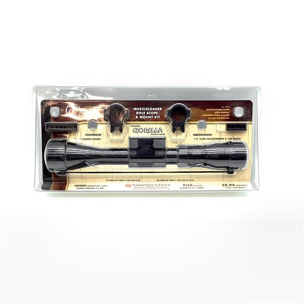 Thompson Center Muzzleloading 3 - 9X 40 mm Scope with Plex Reticle, New