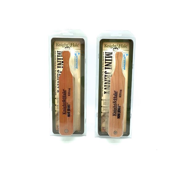 Knight & Hale Double-Sided Mini Turkey Box Call x 2, New