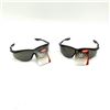 Image 1 : X-Factor XF1 Black Temple/ Grey Lens Eyewear x 2, New