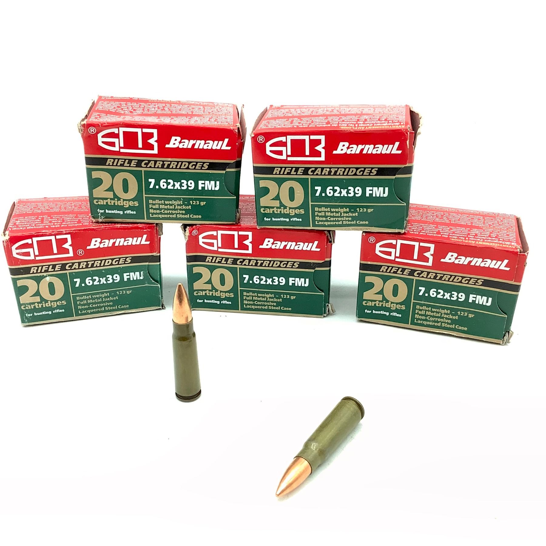 Barnaul 7 62 X 39 Mm 123 Grain FMJ Ammunition 100 Rounds barnaul-7-62-x-39-mm-123-grain-fmj-ammunition-100-rounds