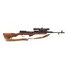 Image 1 : Russian SKS Semi Auto Rifle 7.62X39 Laminate Stock With Aim 2-7X32 Scope