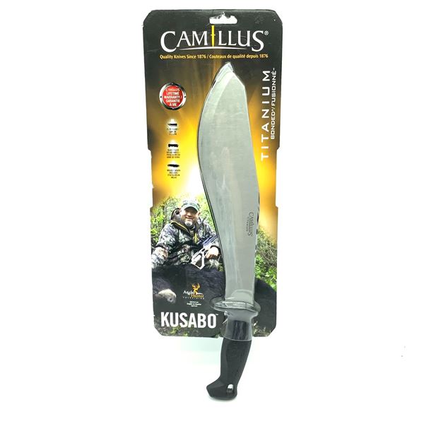 Camillus Kusabo 11.75" Fixed Titanium Blade with Sheath, New
