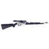 Image 1 : Remington Nylon 66 22 LR Semi Auto Rifle, Stainless/ Black with Bushnell Scopechief 3-8 X Scope