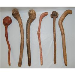 SIX HOPI RABBIT STICKS