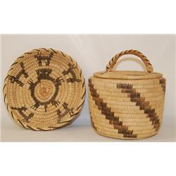 TWO PAPAGO BASKETS
