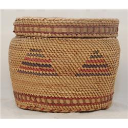 MAKAH LIDDED BASKET