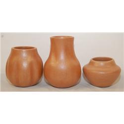 THREE SANTA ANA POTTERY JARS