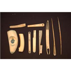 COLLECTION OF ESKIMO TOOLS