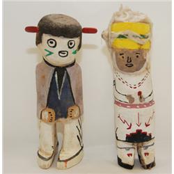 TWO SAN JUAN KACHINAS