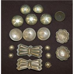 EIGHTEEN NAVAJO BUTTONS