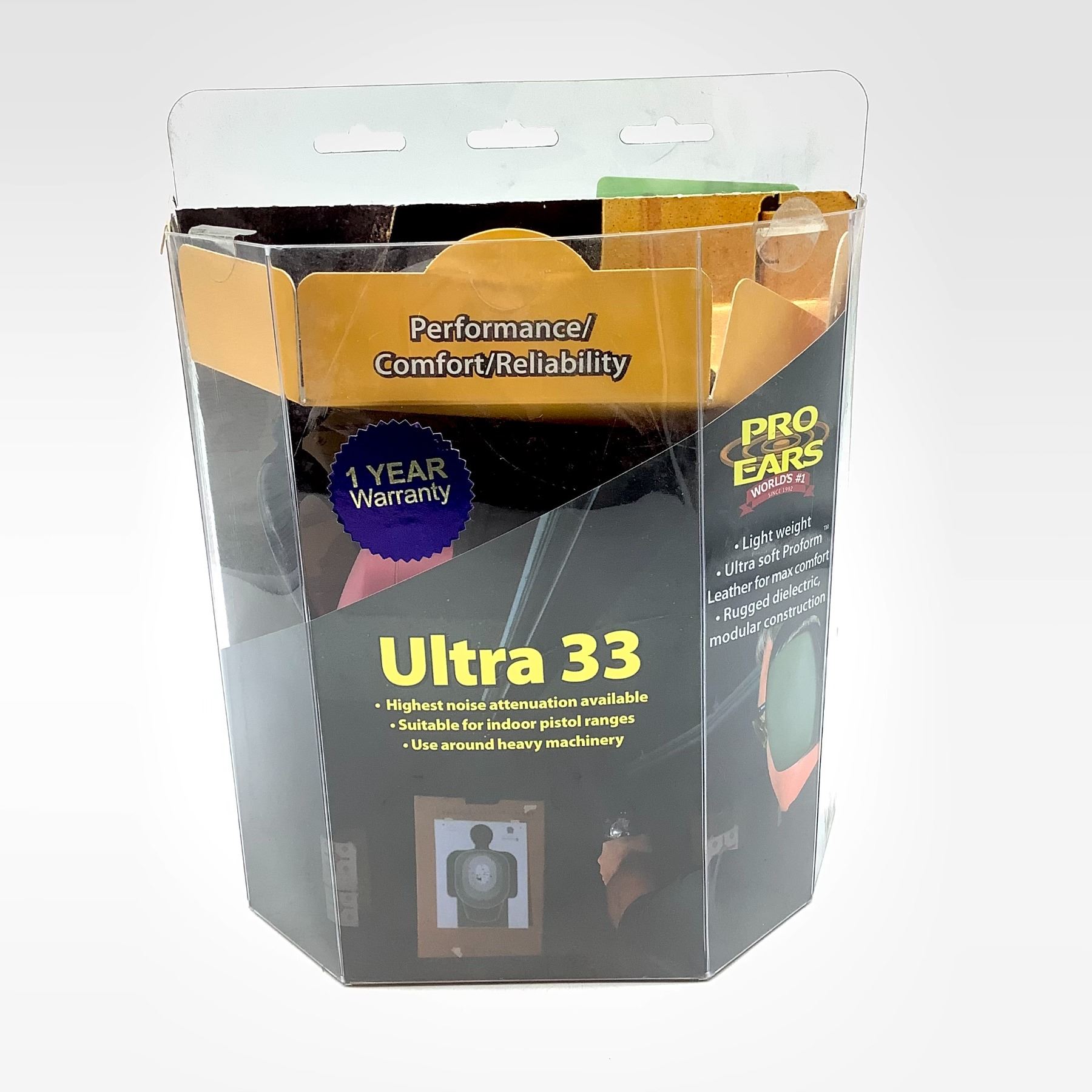 Pro Ears Ultra 33 Ear Protection NRR 33, Pink, New