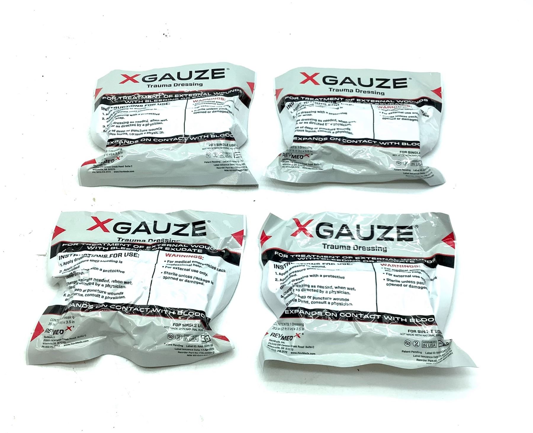 XGauze Trauma Dressing X 4 SFRC