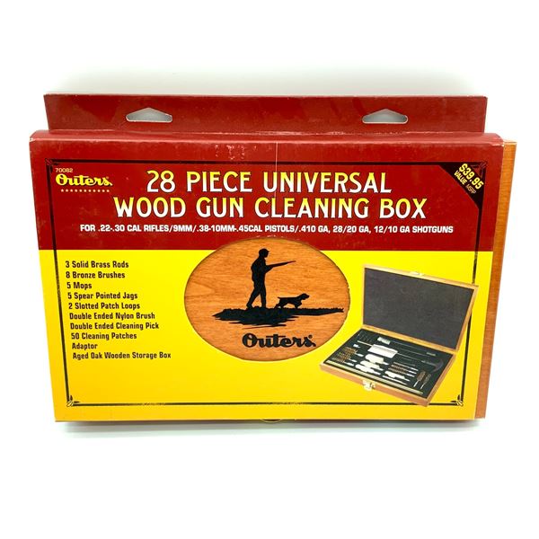 Outer's 28 Pc Universal Tool Box Cleaning Kit for Pistols, Rifles