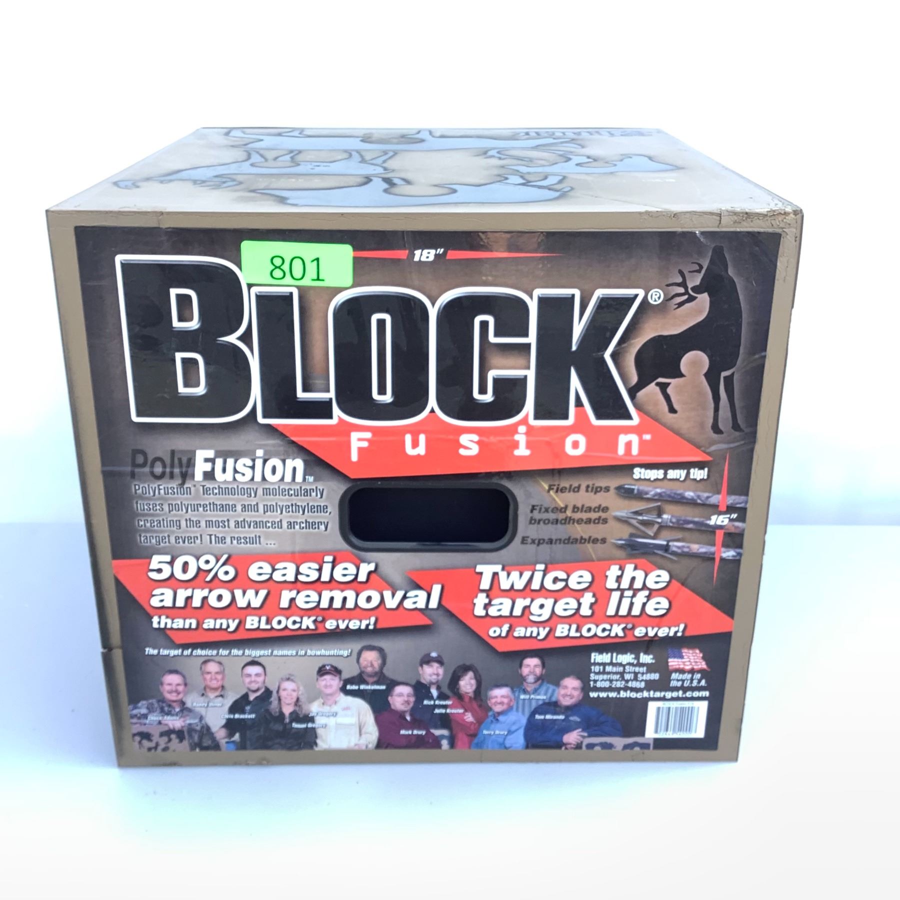 Block Fusion 18" Archery Target, New