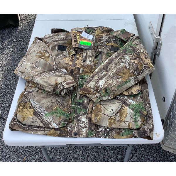 GameHide Hush Hide Ultra Hunting Jacket, Realtree Xtra Camo Men's Size