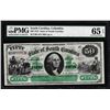 Image 1 : 1872 $50 State of South Carolina Obsolete Note PMG Gem Uncirculated 65EPQ