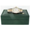 Image 8 : Rolex Men's Two Tone Silver Diamond & Sapphire Datejust Wristwatch