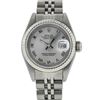 Image 1 : Rolex Ladies Stainless Steel Silver Roman Oyster Perpetual Datejust Wristwatch