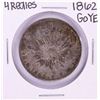 Image 1 : 1862 GoYE Mexico 4 Reales Silver Coin