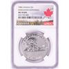 Image 1 : 1986 $1 Canada Vancouver Centennial Silver Dollar Coin NGC MS70 DPL