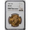 Image 1 : 1904 $20 Liberty Head Double Eagle Gold Coin NGC MS64+