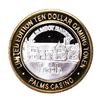 Image 1 : .999 Silver Palms Casino Las Vegas, NV $10 Casino Limited Edition Gaming Token