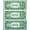 Image 2 : Lot of (3) 1935 $1 Silver Certificate Notes