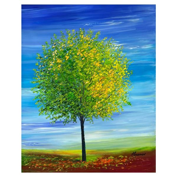 Sabina Abramov "Pending Info" Original Oil Painting On Canvas