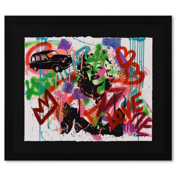 Nastya Rovenskaya "Shadow On Marilyn Monroe" Original Mixed Media On Paper