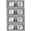 Image 1 : Lot of (4) Consecutive 1957 $1 Silver Certificate Notes