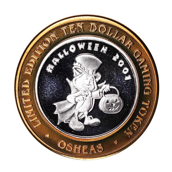 .999 Silver O'Shea's Casino Las Vegas, Nevada $10 Casino Limited Edition Gaming Token