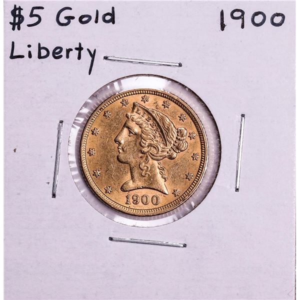 1900 $5 Liberty Head Half Eagle Gold Coin