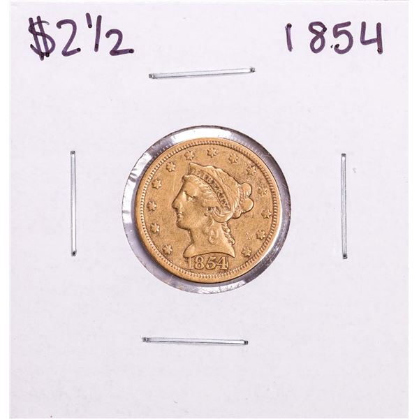 1854 $2 1/2 Liberty Head Quarter Eagle Gold Coin